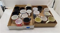 2 flats of mugs