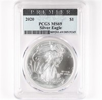 2020 Silver Eagle PCGS MS69