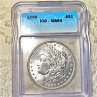 1886 Morgan Silver Dollar ICG - MS64