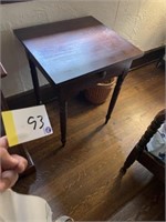 Old lamp table