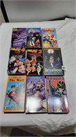 9 vintage anime vhs tapes