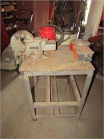 Stationary Table w/Vise 4 Work Shops