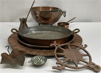 Hammered Copper Pan, Bowls & More