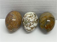 3 Beautiful Marble Eggs