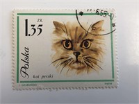 1964 Cat Stamp - Poland