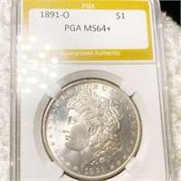 1891-O Morgan Silver Dollar PGA - MS64+
