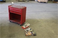 Toolbox on Wheels, Miter Vise, Drill Guide,