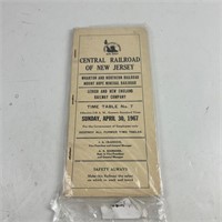 CENTRAL RAILROAD OF NEW JERSEY 1967 TIME TABLE