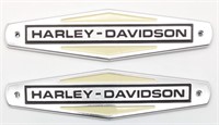 Repro. Harley-Davidson Tank Emblems 7-3/4" L x