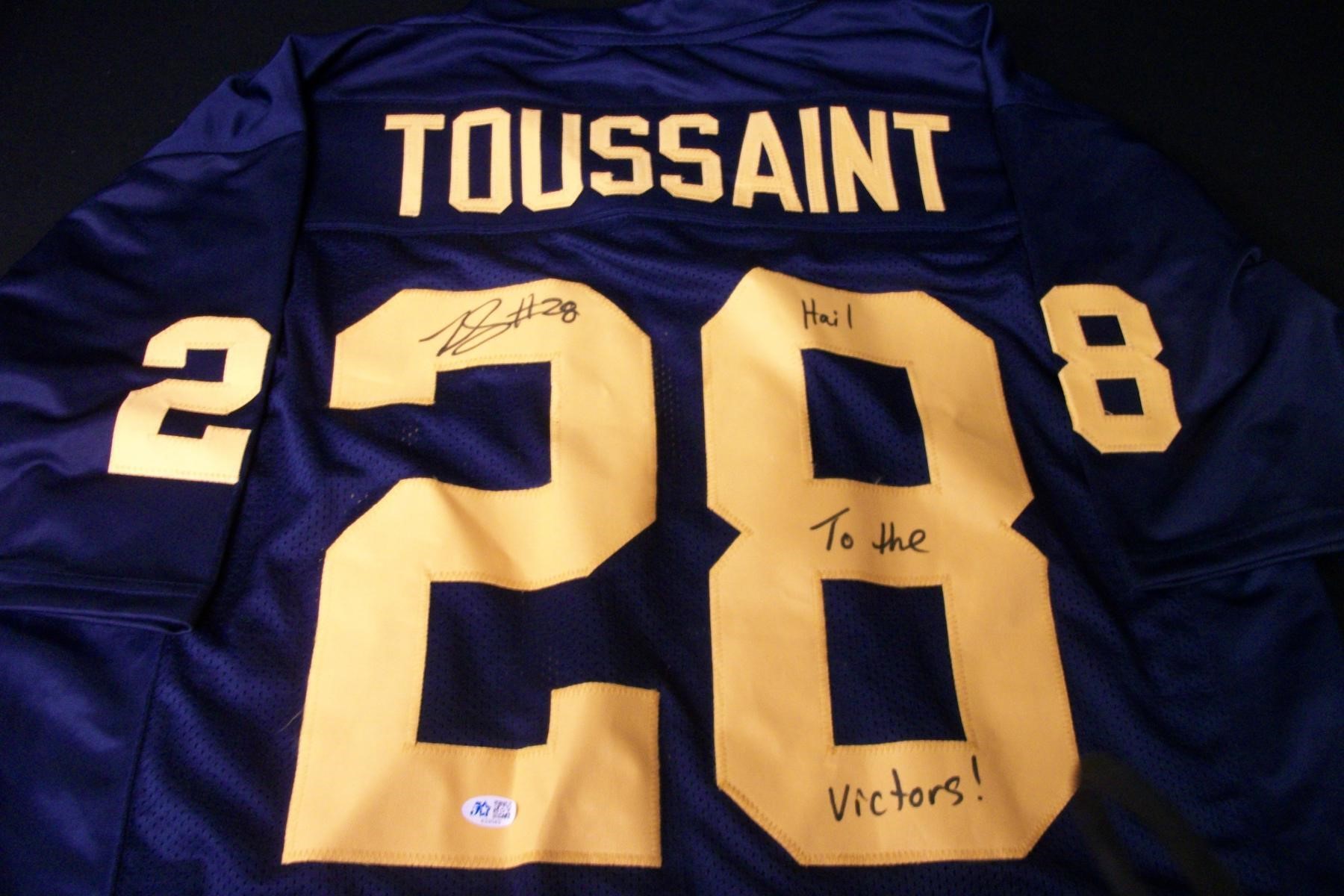 FITZGERALD TOUSSAINT SIGNED JERSEY FSG COA