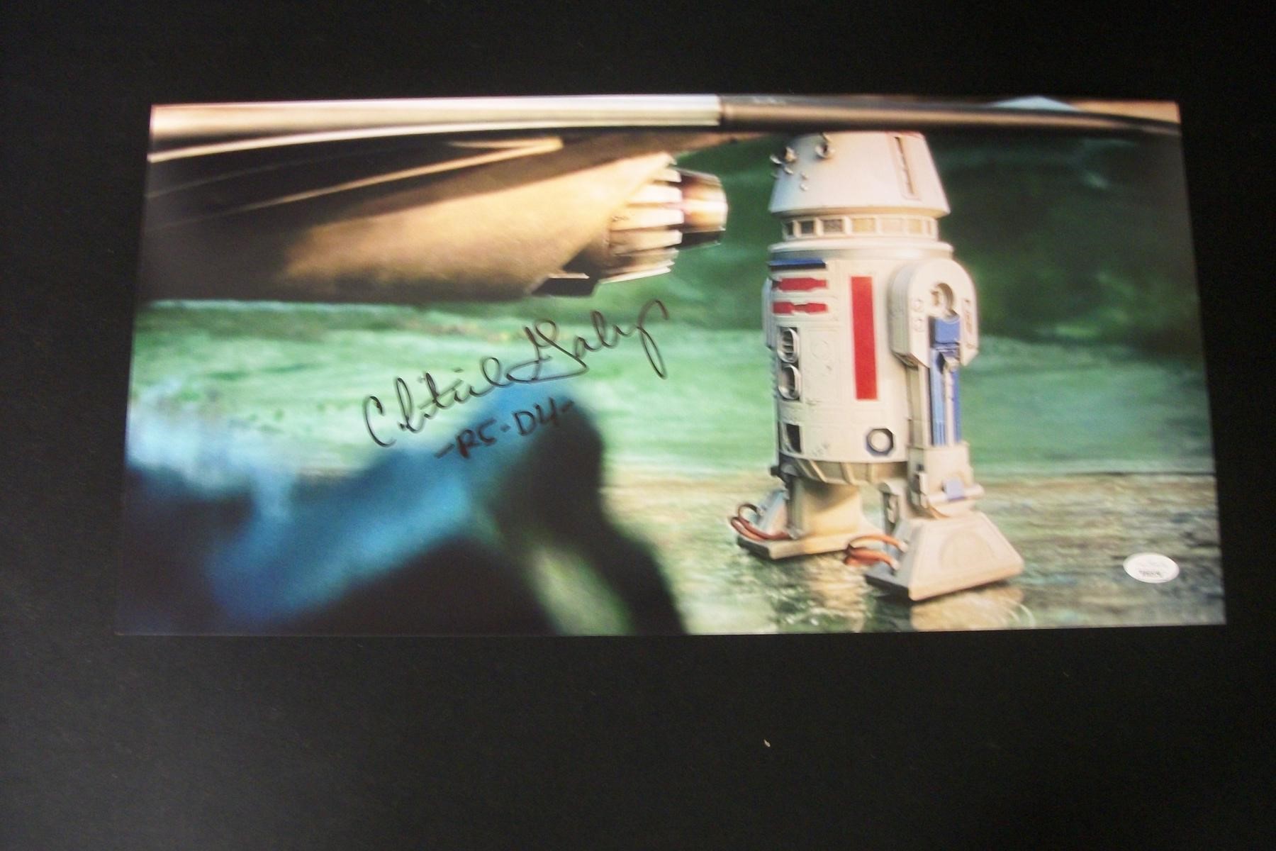 CHRISTINE GALEY SIGNED 10X20 PHOTO R2-D2 JSA