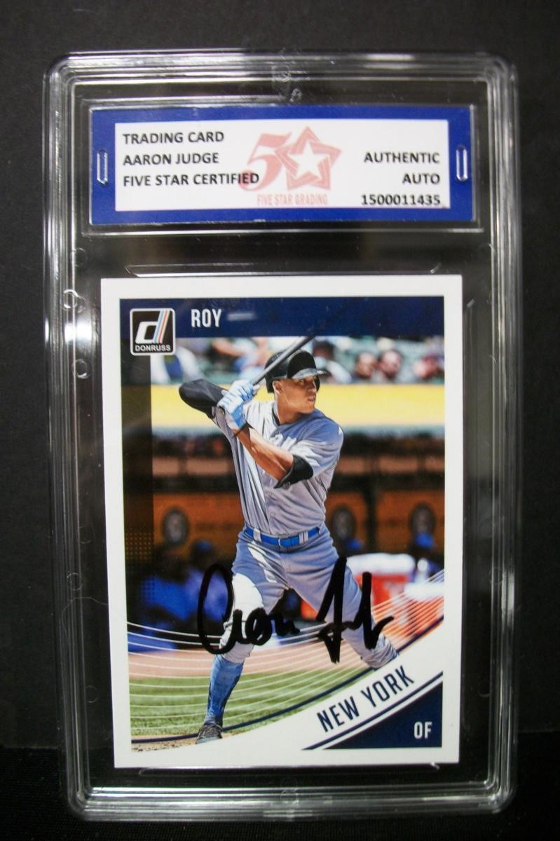 2018 DONRUSS AARON JUDGE AUTOGRAPH FSG