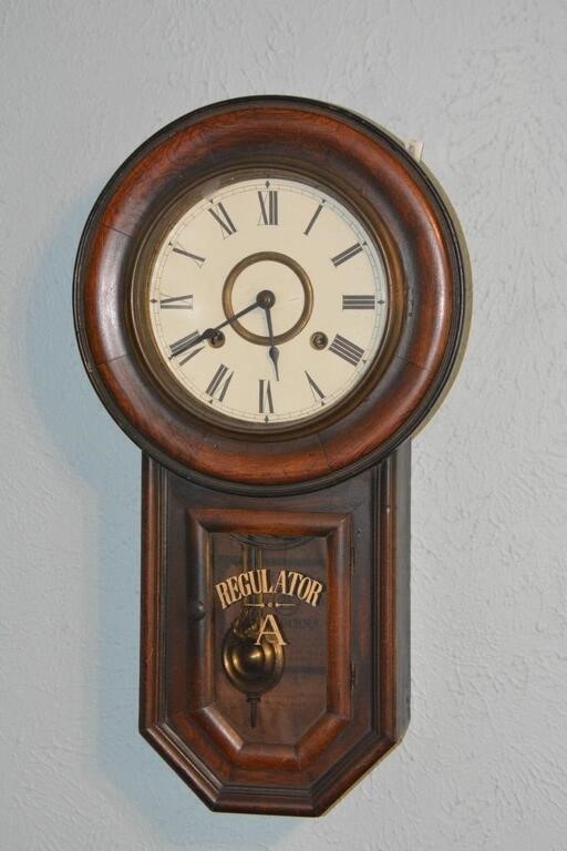 Regulator Wooden Wall Clock