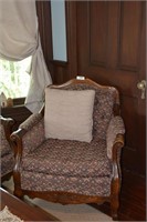 Upholstered Parlor Chair (Matches Lots 22, 23, 25)