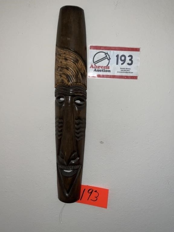 Wood native carving 30” L