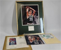 AUTOGRAPHED LARRY BIRD PHOTOGRAPHS