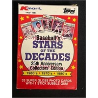 1987 Topps Stars Of The Decades Complete Set