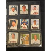 (9) 1950 Bowman Baseball Cards