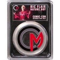 2023 Comic Con Ric Flair Silver Coin Pcgs Slabbed
