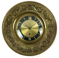 Vintage Diehl 8 Day Brass Wall Clock