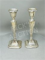 Pair of Sterling 8" candle sticks