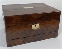 19TH C. ENGLISH TRAVEL BOX