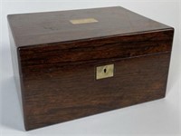 19TH C. ENGLISH TRAVEL BOX