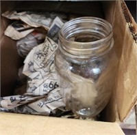 2 boxes of misc jars