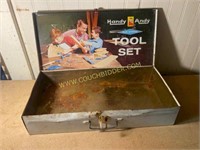 Vintage Handy Andy Metal Tool Box