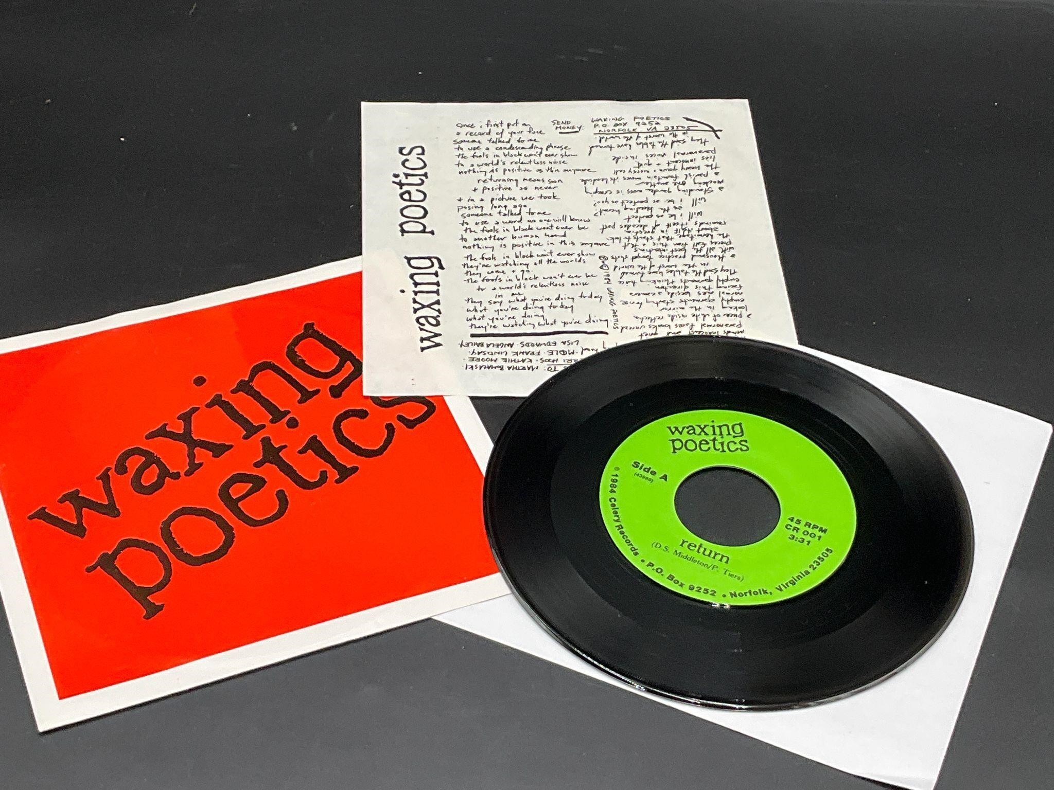 1984 Waxing Poetics "Hermitage" Vinyl 7" Single