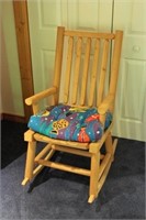 HANDMADE WOODEN ROCKING CHAIR