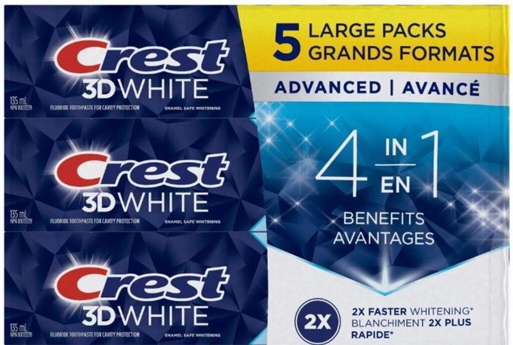 3-Pk Crest 3D White Advanced, Teeth Whitening
