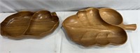 Moore Intl Wooden Divided Serving Platter
