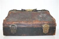Antique Leather & Brass Bag