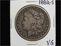 1882 S MORGAN SILVER DOLLAR 90%