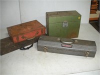 (4) Metal Tool Boxes