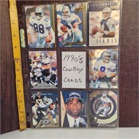 Set of 1990's Dallas Cowboys Trading Cards