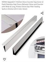 NEW 23.5"- “L” Kitchen Stove Counter Gap Cover (2
