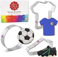 Soccer Cookie Cutter Set, 3-Piece Soccer Ball, Cle