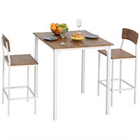 $203  3-Piece White Modern Counter-Height Dining T