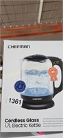 CHEFMAN CORDLESS GLASS KETTLE