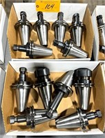 LOT CAT#-50 CNC "COLLET-TYPE" TOOLHOLDERS