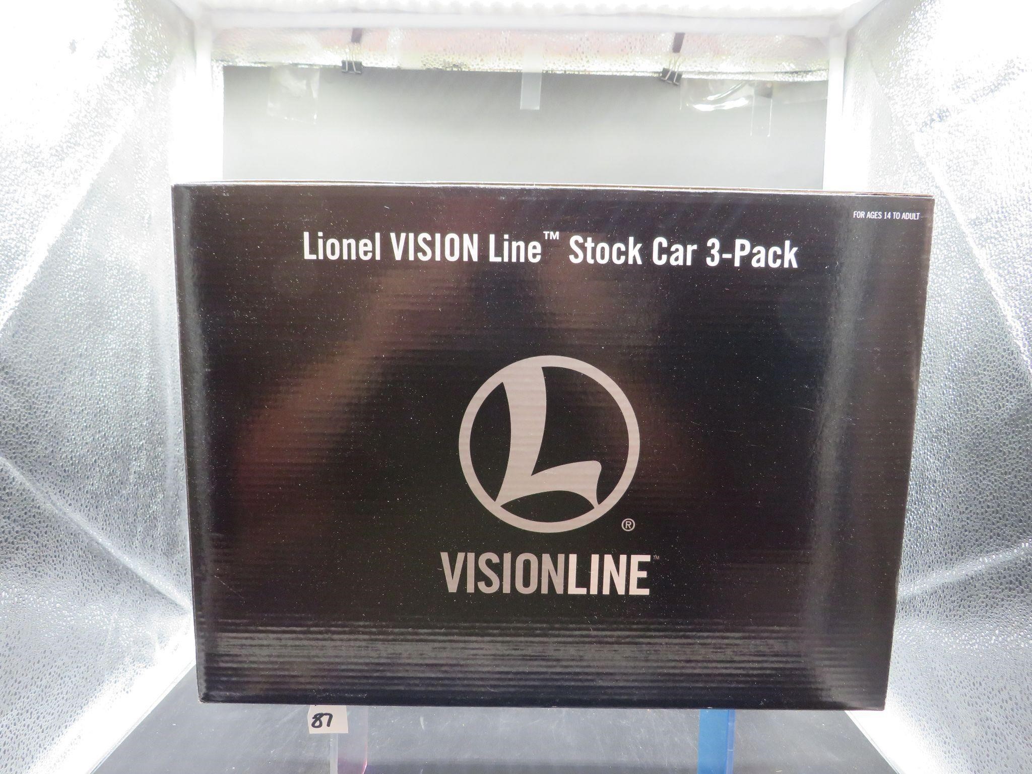 Lionel Visionline Stock Car 3pack 2226870 apps new