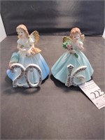 Two Josef Birthday Girl Figurines x2