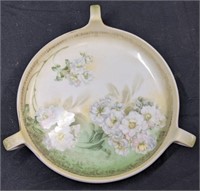 Unusual Hand Painted RS Germany 3 Handled Tray