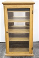 All Wood Media Cabinet/ Display Shelf Unit