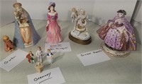 Group of Figurines, Goebel, Royal Doulton,