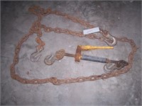 13'6" log chain with hooks and ratchet binder