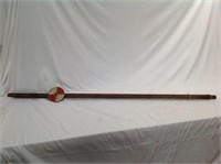 ANTIQUE SURVEYING ROD WITH TARGET