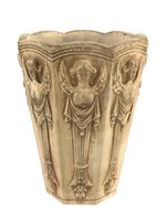 Italian Dini E Cellai Pottery Vase w Winged Nudes